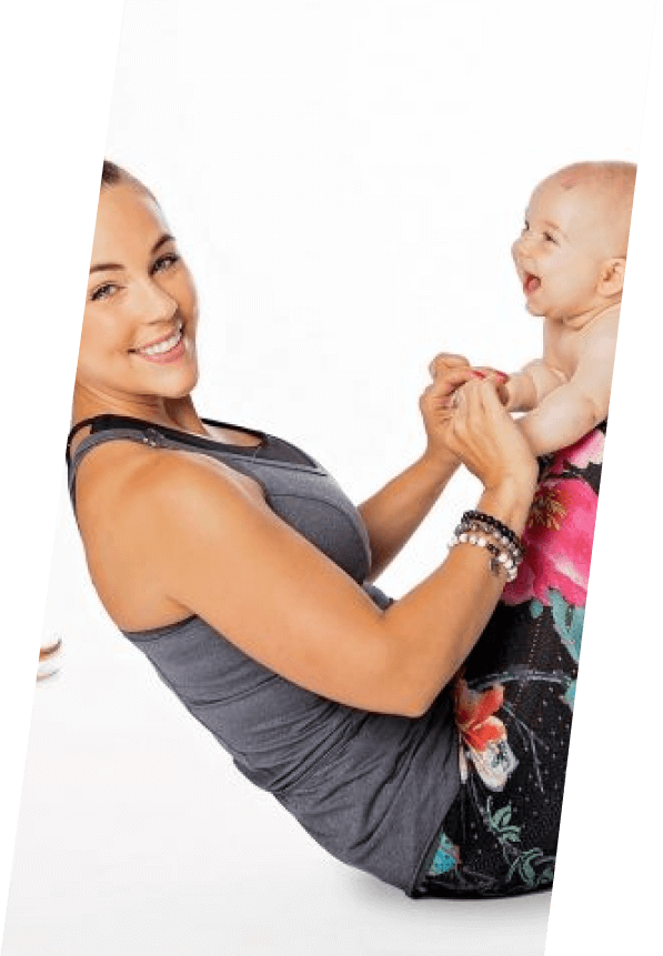 Joanie Tardif en entraînement avec son bébé